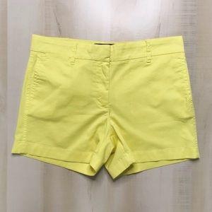 J.CREW CHINO Vivid Yellow Shorts Size 6